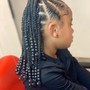 Kid's (age 5-12) braid styles with beads/curls