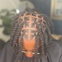 6 Medium Feed in Braids going back