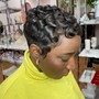 Relaxer,Pixie Cut, Wrap and Curl