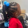 Kids Boho(synthetic curls)Knotless Braids (Ages 8-12)