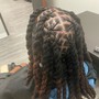 Single process color on locs