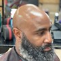 Bald Shave with beard/ mustache