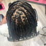 Loc Retwist & Style (shaved sides only)