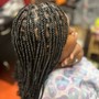 Kid's box Braids, knotless braids Fulani corn rows