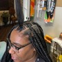 Stitched Ponytail Braids