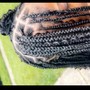 Med knotless  Braids