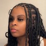 Med knotless  Braids