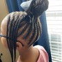 Kids 2 braided ponytails