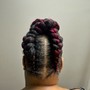 Updo Braids with crochet