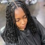 Knotless Kinky twist with curls ( short )