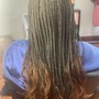 Box braids -Mid Back/ Waist Length