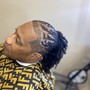 Men Straight Back Cornrows