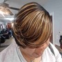 Partial Foil Highlights Shampoo Conditioner Included