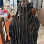 Jumbo knotless/ Coi Leary braids .