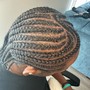 I purchase the hair that’s needed for braiding