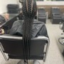 Wig braid down +blow dry