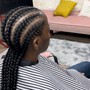 Wig braid down +blow dry