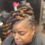 Kinky Twist with hair added