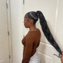 Extended Ponytail (High, Mid, or Low)