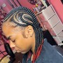 Small Fulani Braids Touch Up