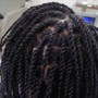 Natural hair braids/ twists longer than shoulder length