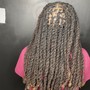 12-14 Waist Length Feed In Braids