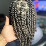 Half feed in half crochet or box/knotless braids