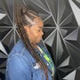 Stitch ponytail(6 to 8 braids) Hair included