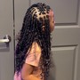 Kid's Knotless Braids over Locs (hair included)