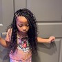 Kid's Knotless Braids over Locs (hair included)