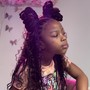 Kid's Knotless Braids over Locs (hair included)