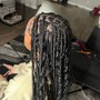 Large trible braids your choice of design for the front half