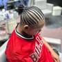 Men's Cornrows w/ Design