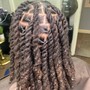 Loc Maintenance/Palm Roll and Style-Up to  Mid Back