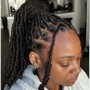 Invisible locs with knots( short)