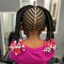 Kid's half scalp braids/ individual