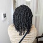 Large Knotless Braids. Mid-Back Length