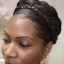 Updo styling