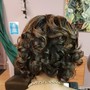 Updo styling