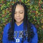 Natural hair two strand twist