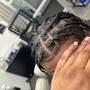 Natural Cornrows or Single Braids