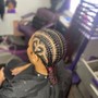 Kid's Braidsw/weave