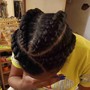 Small stitch braids all over.