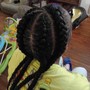 Kid's individual Braids Natural no weave (plats)