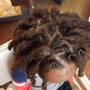 Kids 2 strand twist natural (no locking)