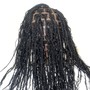 Medium knotless braids (Butt length)