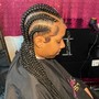 8 Feed-in cornrows