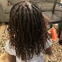 Kid's Knotless braids medium size