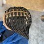 Small Knotless braids waist length (hair included)