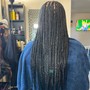 Small Knotless braids waist length (hair included)